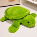 Cute soft green plush sea turtle pillow with shell pattern detail for children - 25cm(0.15kg) / Green