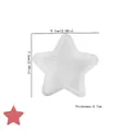 Stampo in silicone a forma di stella per resina e candele con larghezza di 9,1 cm - Stella-Medio