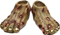 Realistic zombie feet covers with fake blood and wounds for Halloween costume props - Zombie Foot Covers (Flesh Tone)