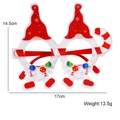 Lunettes de Noël avec gnomes rouges et canne à sucre pour décoration de fête festive - Style Sucre d'Orge du Père Noël