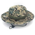 Outdoor digital camouflage boonie hat with adjustable chin strap and mesh vents - One Size L (58-60cm) / Light Digital