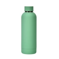 Minimalist double-wall insulated sports water bottle in matte mint green finish - 500ml / Grey Green
