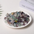 A variety of colorful fluorite crystal stones in a white plate for aromatherapy decor - Color Fluorite (9-12mm) 100g
