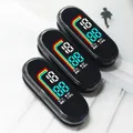 Smart LED fitness tracker with color display showing time, date, and temperature - Mi 14 Runway Module