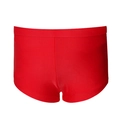 Vibrant red men's swim trunks with elastic waistband and high-stretch quick-dry fabric - Red Boy-Leg Bottom