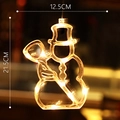 LED-Weihnachts-Schneemann-Hängeleuchte mit warmem Licht für Deko, 21,5 cm Höhe - Schneemann