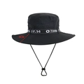 Cappello da sole outdoor nero con tesa larga 9cm e rete traspirante per escursioni - L(58-60cm) / Nero