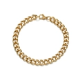 Goldenes Gliederketten-Armband im Hip-Hop-Stil mit Karabinerverschluss für Herren und Damen - 21cm*8mm / Gold