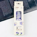 4-pack of 0.5mm black gel pens featuring purple floral aesthetic and click mechanism - Lilac Stone / 4 Pcs/Box