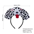 Dalmatian dog ear headband for kids with size dimensions 26cm width and 19cm height - 3D Spotted Dog