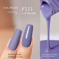 Vernis à ongles végétal Lavande F111 avec finitions mate et brillante pour manucure - F111 Lavande