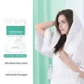Disposable cotton bath towel for travel, 60x120cm, extra thick and ultra soft material - Bath Towel / White Pearl Pattern