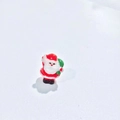 Miniature resin Santa Claus figurine with green sack for DIY Christmas micro landscape - Santa with Gift Bag