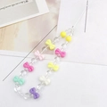 Colorful beaded phone strap with candy bow elements, 140mm long, weighing 16 grams - Bow (K1051)