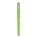 Business rollerball pen in grass green glossy finish with silver arrow-shaped clip - Apple Green with Silver Trim