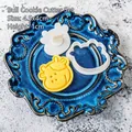 Cartoon calf shaped DIY cookie mold cutter and stamp set for Christmas baking 4.5x4cm - Cow