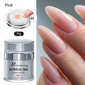 Gel de extensión acrílico rosa Misscheering en frasco dosificador de 30ml para uñas - 30g Gel de Extensión de Presión Rosa