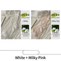 Silk Slouch Socks for women, 2-pair pack set in elegant white and soft pink colors - 2 Pairs Pack / White + Baby Pink