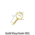 Gouden metalen sleutelhanger van 5,6 cm met ketting voor DIY-sieradenprojecten - Gouden Sleutelhanger Ring - 1st