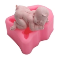 Molde de silicona de bebé durmiendo para decorar pasteles y manualidades de yeso - Estilo 1