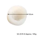 Weiße Rosenblüten-Silikonform für Kerzen, 9,5 cm Durchmesser, ca. 185g Gewicht - Große Pfingstrose / Weiß