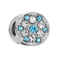 Round Disk Sky Blue Gemstone Pave Style (7)