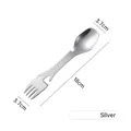 5-in-1 matte silver stainless steel spork with bottle opener for outdoor camping - Matte 5-in-1 / Matte Silver