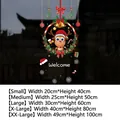 Christmas reindeer wreath static glass sticker available in five diverse sizes - Reindeer Wreath / Small (20x40cm)
