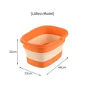 Bañera para pies plegable naranja sin tapa, dimensiones cuarenta y cuatro por treinta y tres - Naranja (Sin Tapa)