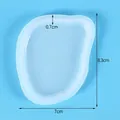 Detail of translucent heart puzzle resin mold with precise 8.3cm by 7cm dimensions - 60-325 Irregular Oval