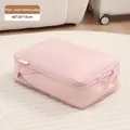 Pink large travel organizer bag in size 40x30x10cm with waterproof nylon fabric - 40*30*10cm / Dusty Pink Expandable Large