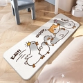 Cartoon animal floor mat featuring ducks and dogs on a cozy children's bedroom floor - Goose - Dog