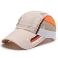 Berretto da baseball in mesh traspirante con blocchi di colore e grafiche skate - Cachi