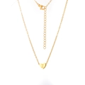 Collier avec pendentif coeur doré et lettre Z sur une chaîne maille forçat polie de qualité - Lettre Z / Or