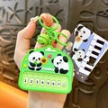 Porte-clés mini piano panda vert jouet anti-stress pour sacs et divers accessoires - Pendentif Piano Panda / Vert