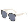 Polarized night vision sunglasses with off-white frames and grey lenses for driving - Normal Lens / Beige (Grey Lens)