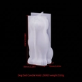 Molde de silicona de perro para velas DIY y resina con especificaciones de tamaño - Perro (LZK#03)