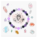 8mm healing bracelet with amethyst, rose quartz and black obsidian for anxiety relief - Anxiety Stress Relief Style 5 (Anxiety Stress-5)