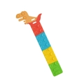 Rainbow dinosaur silicone suction cup toy for stress relief with sensory block design - Dinosaur Red Blue Yellow Green
