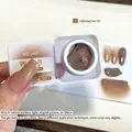 Nail art non-wipe gel polish in shade 001 coffee brown creamy texture for gradient - Xijiangyue Paipaijiao 01