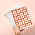 Red and yellow thumbs up reward stickers for students and kindergarten teachers - Thumbs Up / 50 Sheets