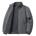 Chaqueta cortavientos ligera gris oscuro para exterior con forro de malla y puños elásticos - M / Tops / Gris
