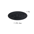 Black oval SPORT WEAR embroidered patch for clothes DIY decoration, 7.3*3.4cm size - GZ-3185 Style (7.3x3.4cm)