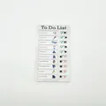 White plastic habit tracker for kids with manual physical sliders and daily task icons - To Do List Pattern Card Style (To Do List)