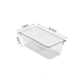 Dettaglio macro dell'organizer PET 15,3x7,6x5,2cm con fondo antiscivolo strutturato - N. 1 15,3x7,6x5,2cm