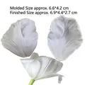 Tulpenblatt-Silikonform-Set mit Maßen für Fondant-Kuchen und Ton-Kunsthandwerk - Tulpenblüte Stil