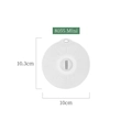 Mini coperchio in silicone bianco 10cm con manico resistente al calore -40 a 230 gradi - 10cm (Mini)