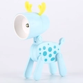 Mini luce notturna cerbiatto azzurro con arti regolabili e corna gialle a fumetto - LD18A / Blu