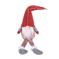 Christmas gnome doll with long red hat and striped legs for Nordic holiday decor - Red Long Legged Doll (D-BJ24)