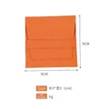 Orange microfiber envelope jewelry pouch with strap closure 9x9cm square size - 9*9cm / Orange